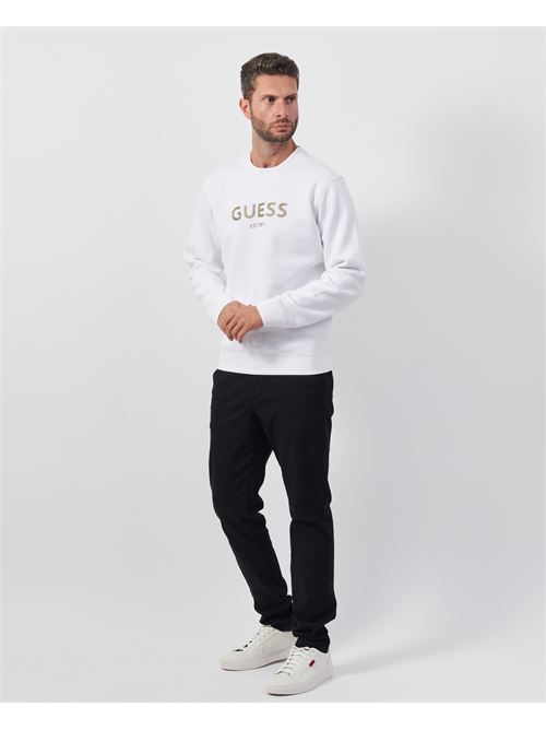 Felpa uomo Guess con logo sul davanti GUESS | M4BQ23-K9Z21G011