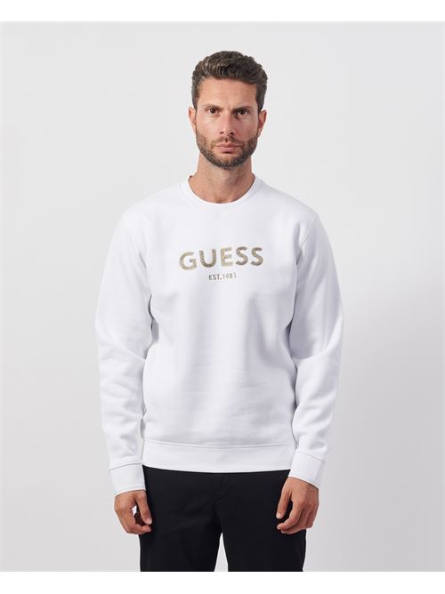 Felpa uomo Guess con logo sul davanti GUESS | M4BQ23-K9Z21G011