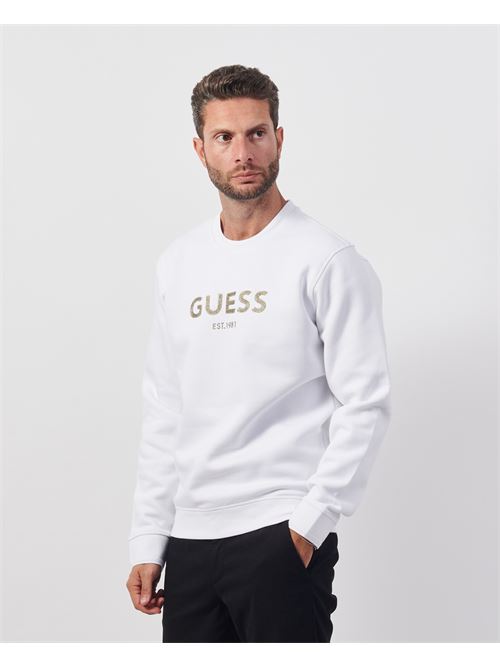 Felpa uomo Guess con logo sul davanti GUESS | M4BQ23-K9Z21G011