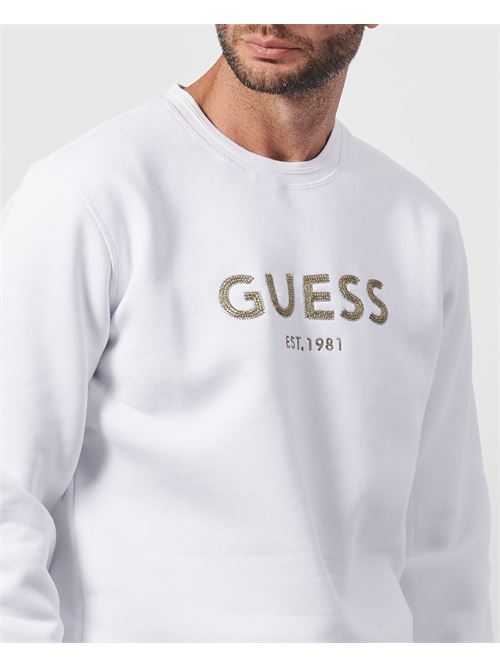 Felpa uomo Guess con logo sul davanti GUESS | M4BQ23-K9Z21G011