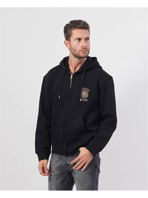 Felpa uomo Guess fullzip con cappuccio GUESS | M4BQ34-K9V31JBLK