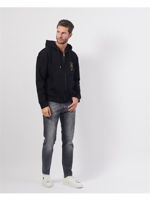 Felpa uomo Guess fullzip con cappuccio GUESS | M4BQ34-K9V31JBLK