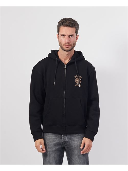 Felpa uomo Guess fullzip con cappuccio GUESS | M4BQ34-K9V31JBLK