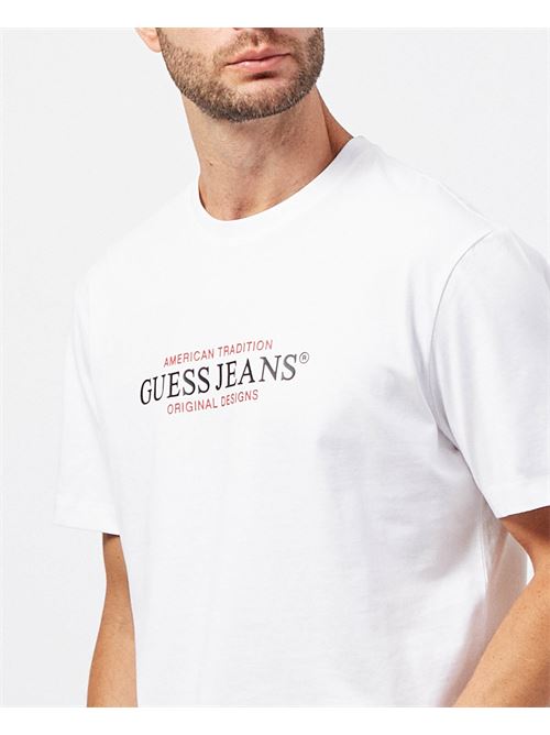 T-shirt uomo Guess in jersey di cotone con logo GUESS | M4YI42-K8FQ4G011