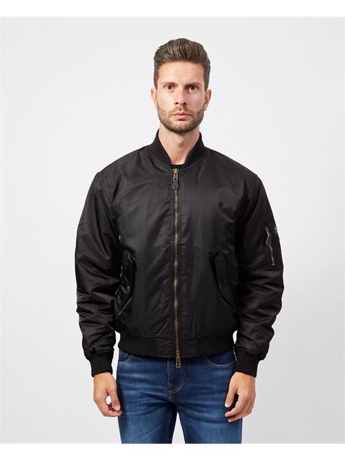 Bomber uomo Guess con colletto a costine GUESS | M4YL01-WG932JBLK