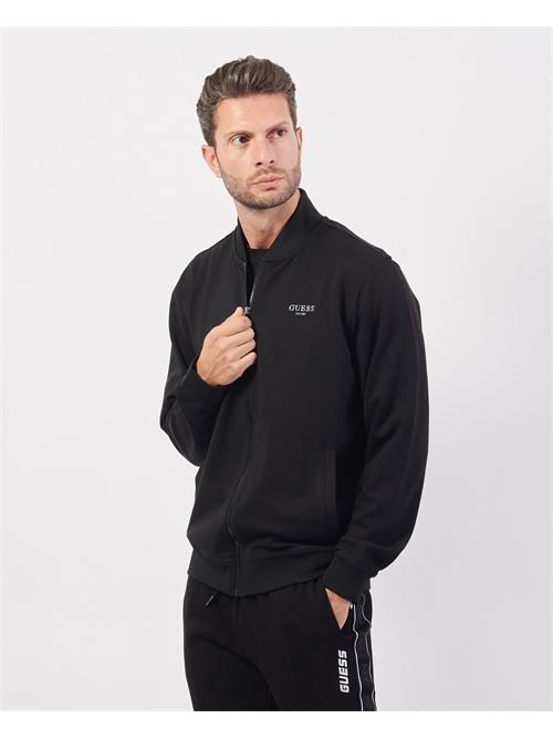 Felpa Guess fullzip con logo GUESS | M4YQ15-KCBR2JBLK