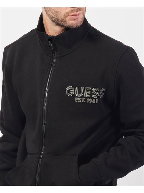 Felpa Guess a collo alto con logo GUESS | M4YQ80-K9Z21JBLK