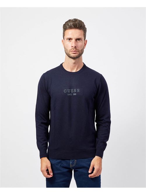 Maglia uomo Guess in filo di cotone con logo GUESS | M4YR04-Z3052G7V2