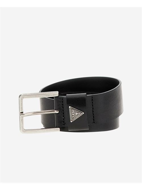 Ceinture Guess pour hommes en cuir véritable GUESS | M4YZ16-L0UO0JBLK