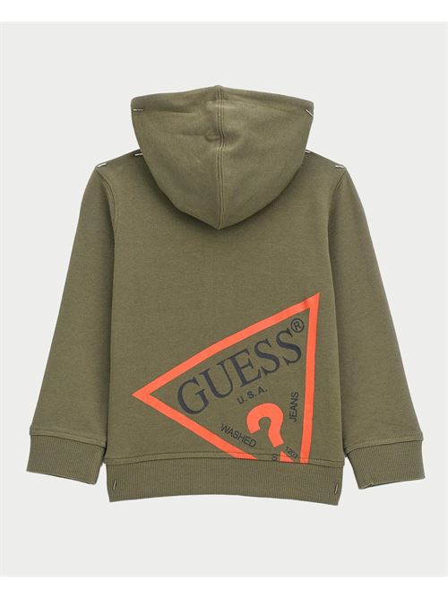 Sweat Guess pour enfants avec logo triangle arrière GUESS | N3YQ07-KAUG0G896