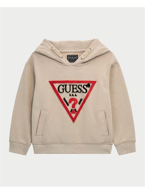 Felpa Guess per bambini con logo triangolo frontale<BR/>