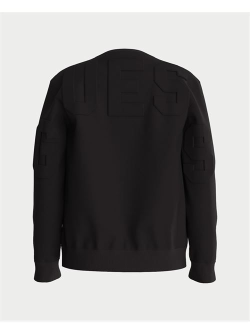 Sweat-shirt à col rond Guess avec logo pour enfants GUESS | N4YQ05-KAD73JBLK