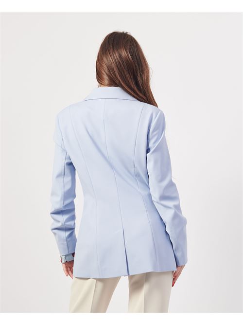 Blazer femme Guess à simple boutonnage en créponne GUESS | W4YN33-KCBO2G76S