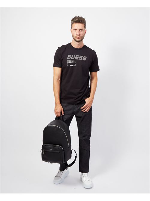 T-shirt homme en coton Guess avec logo GUESS | Z4YI13-I3Z14JBLK