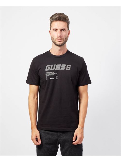 T-shirt uomo Guess in cotone con logo GUESS | Z4YI13-I3Z14JBLK