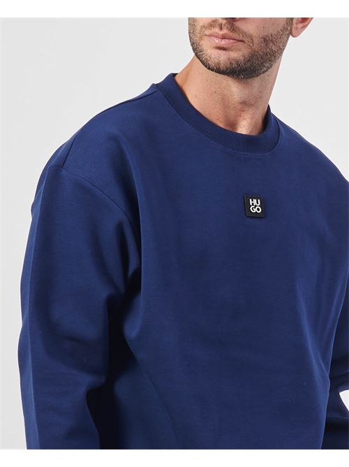 Sweat-shirt homme coupe classique Hugo avec logo d?structur? HUGO | 50509270407