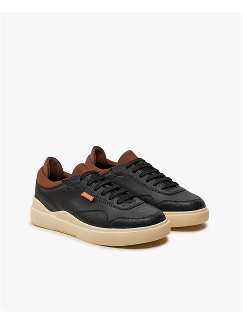 Sneakers uomo Hugo in pelle con dettagli colorati HUGO | 50516931012