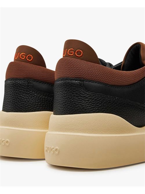 Sneakers uomo Hugo in pelle con dettagli colorati HUGO | 50516931012