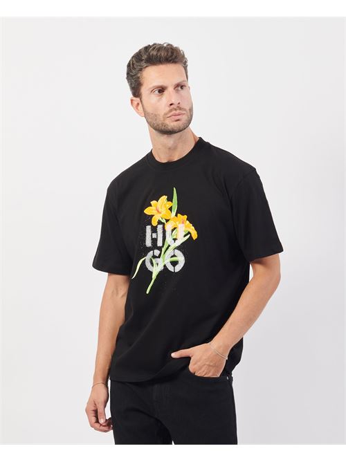 T-shirt homme Hugo avec broderie florale HUGO | 50517841001