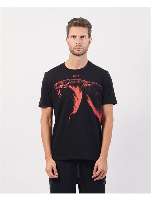 T-shirt uomo Hugo con grafica serpente HUGO | 50519013001