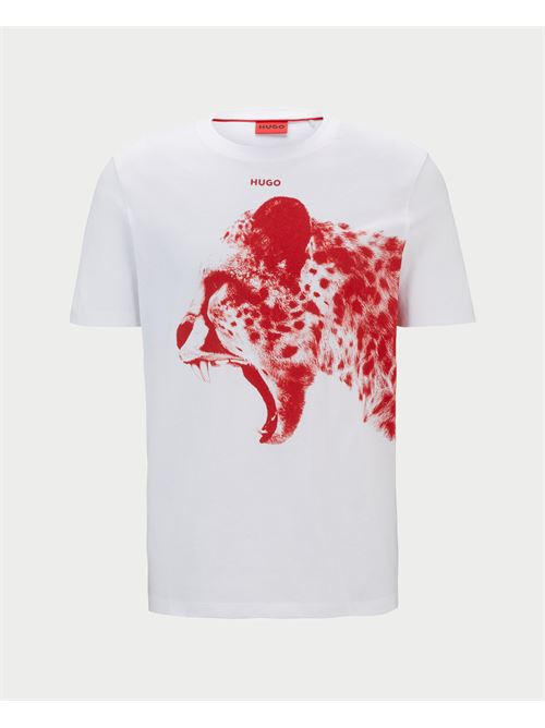 T-shirt uomo Hugo con grafica leopardo HUGO | 50519013100