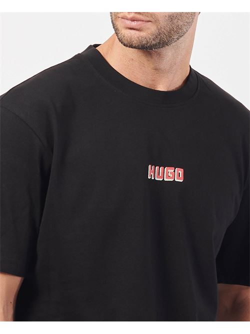 T-shirt uomo Hugo girocollo con logo HUGO | 50519714001