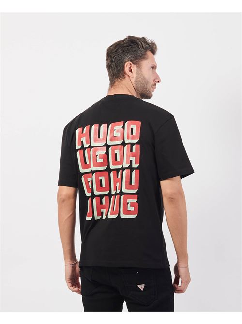 T-shirt uomo Hugo girocollo con logo HUGO | 50519714001