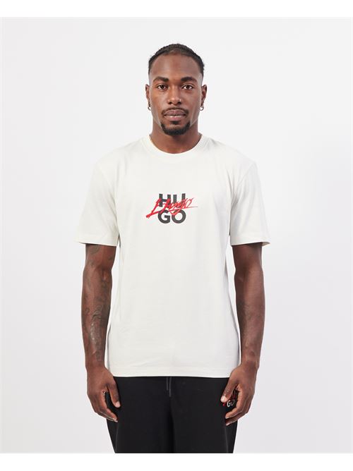 T-shirt double logo Hugo en jersey de coton HUGO | 50521076101