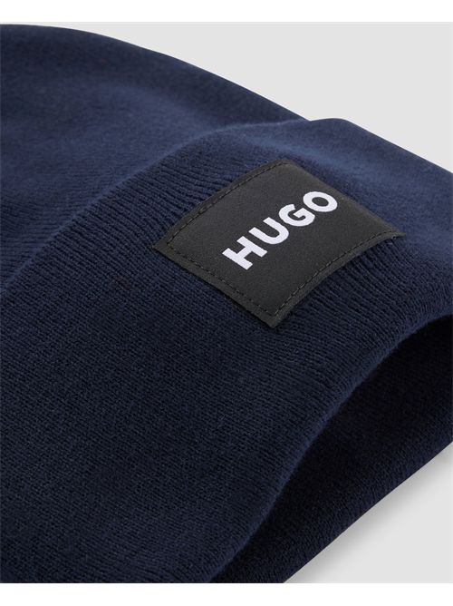 Bonnet Hugo en coton avec patch logo HUGO | 50521527410