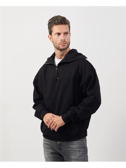 Sweat Hugo noir avec capuche et zip HUGO | 50521792001