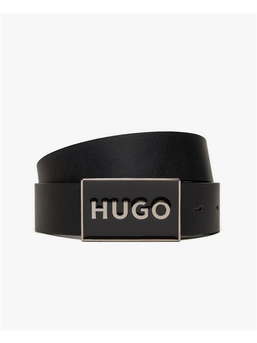 Ceinture Hugo en cuir avec boucle cassette HUGO | 50522861001