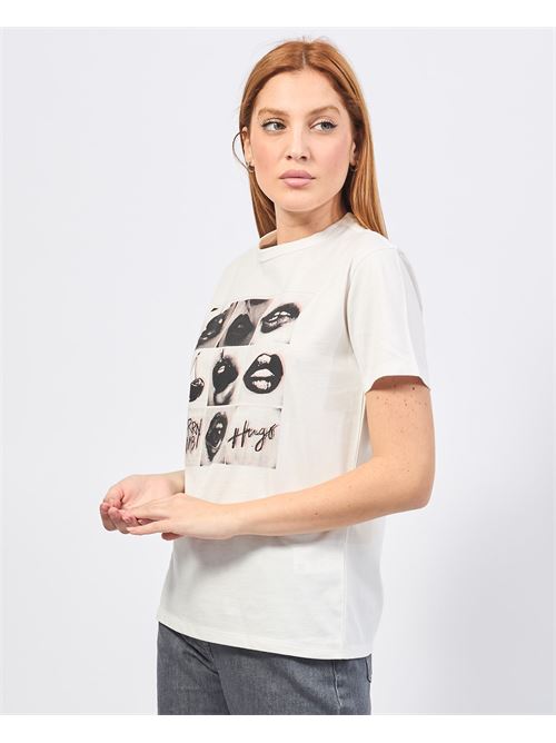 Hugo Women's Crew Neck T-Shirt with Prin HUGO | 50524090102