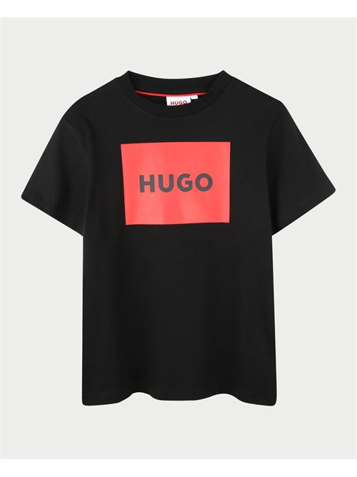 T-shirt enfant Hugo avec logo sur le devant HUGO | G0014409B