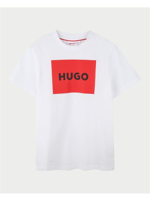 T-shirt enfant Hugo avec logo sur le devant HUGO | G0014410P