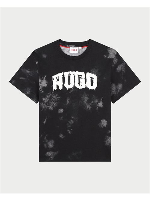 T-shirt Hugo per bambini in cotone con logo