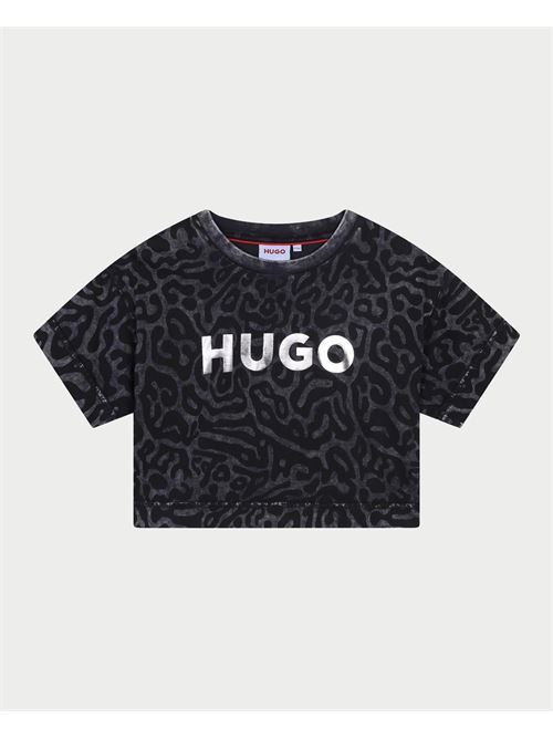 T-shirt fille Hugo en coton imprimé HUGO | G0020709B