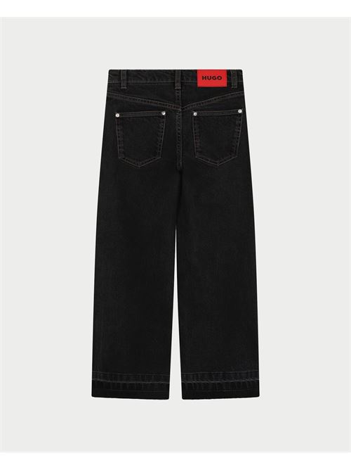 Jeans larghi Hugo con bordi usurati per bambine HUGO | G00227Z21