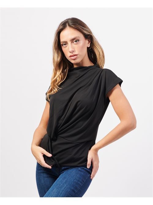 Chemise manches courtes Jayci avec fronces JAYCì | 24IJA91455NERO