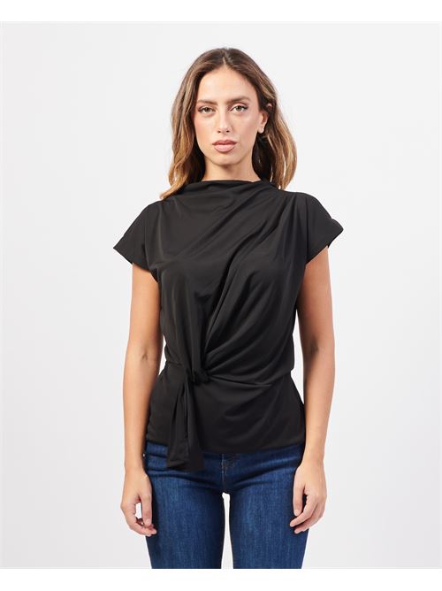 Chemise manches courtes Jayci avec fronces JAYCì | 24IJA91455NERO