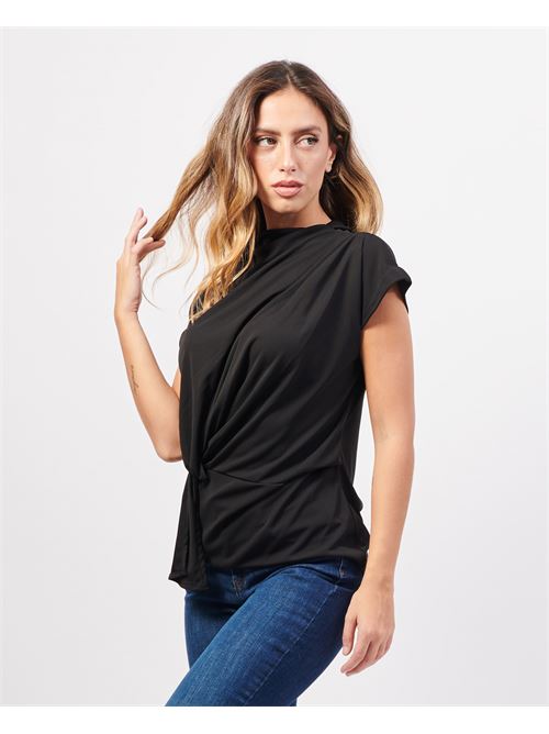 Chemise manches courtes Jayci avec fronces JAYCì | 24IJA91455NERO