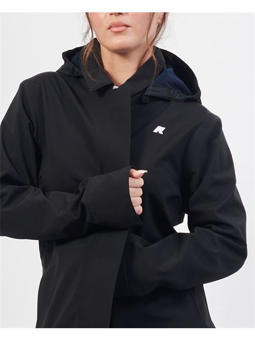 Mathy long jacket by K-way with hood and logo K-WAY | K2148BW-MATHYA3C