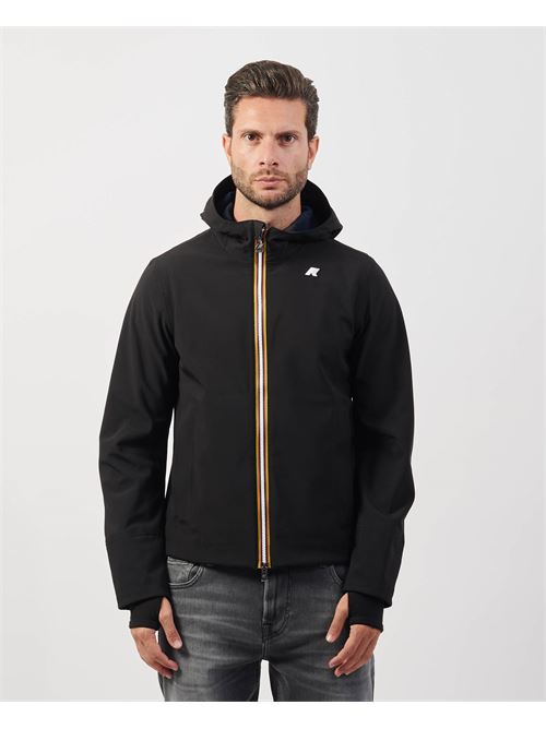 Giacca corta uomo K-way Jacko Bonded con cappuccio K-WAY | K6131BW-JACKOA3C