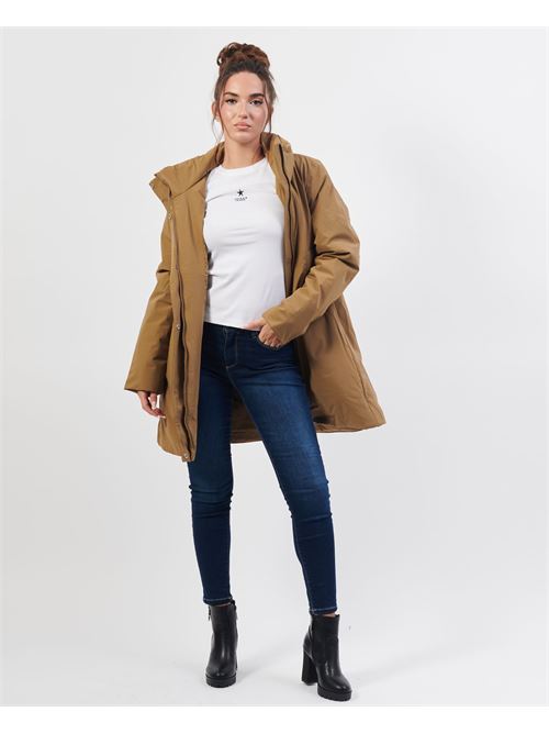 Marla short jacket by K-way with high collar and logo K-WAY | K7125LW-MARLA045