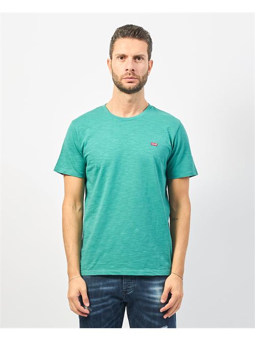 T-shirt Levi's basique vert avec logo LEVIS | 566050247