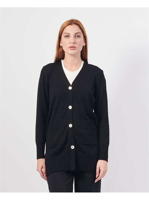 Joli cardigan femme avec poches LOVELY | 35210NERO