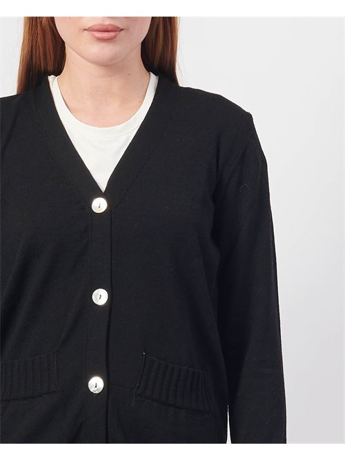 Joli cardigan femme avec poches LOVELY | 35210NERO