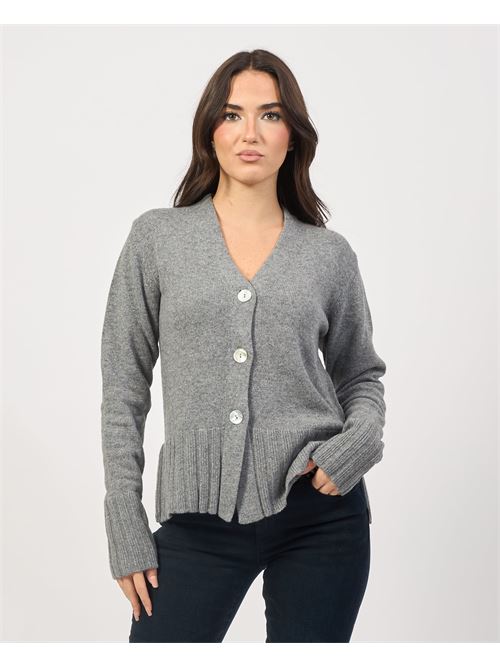 Ravissant cardigan femme avec boutons LOVELY | 35224GRIGIO