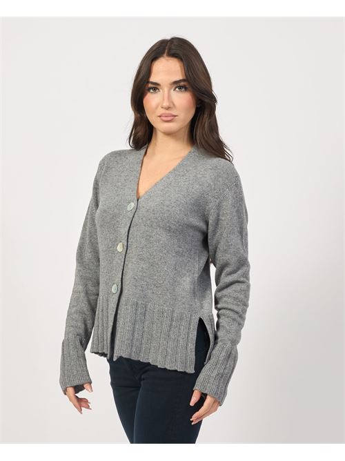 Ravissant cardigan femme avec boutons LOVELY | 35224GRIGIO