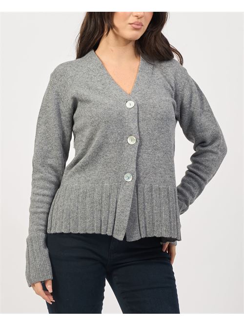 Ravissant cardigan femme avec boutons LOVELY | 35224GRIGIO