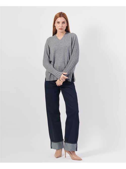 Lovely Women's V-Neck Sweater LOVELY | 35229GRIGIO